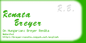 renata breyer business card